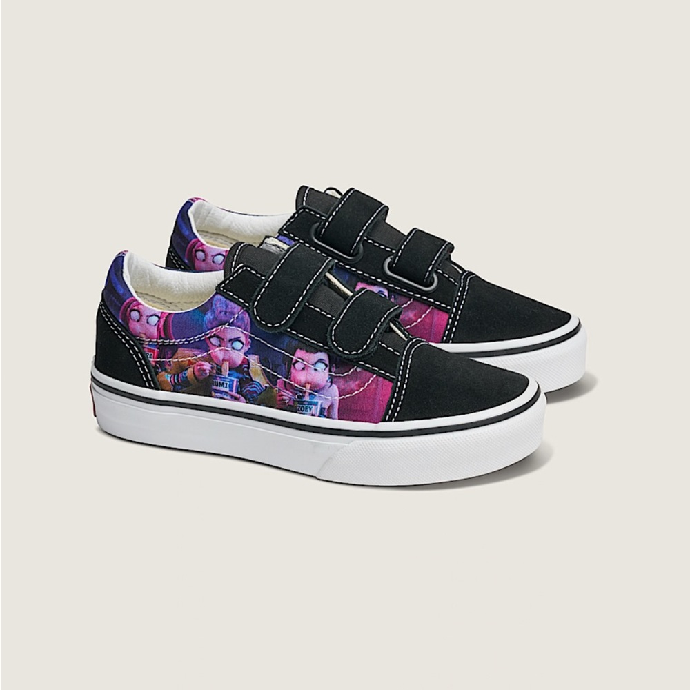 Vans X K-Pop Kpop Demon Hunters Sneakers Rumi Old Skool PS Size 11-3Y NEW